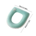 thumbnail image 3 of Thickened Jacquard Fabric Toilet Seat Cover with Elastic Edge for Standard and Elongated Bowls, 3 of 6