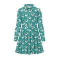 thumbnail image 4 of DISNIMO Axolotl Dresses for Kids Fish Dress Girls Leaf Dress Long Sleeve for Girls Midi Dresses Size 11-12 Dresses for Girls for Fall Skater Dress Girls Twirling Dress for Children Skater Dress Teen, 4 of 7