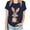 D-Navy, variant on ZQUUVOU Easter Shirts For Women Funny Bunny Print Short Sleeve T Shirt For Easter Day Tops A-Black