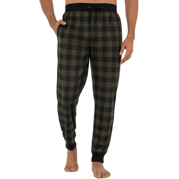 fruit of the loom men's knit poly rayon jogger lounge pant