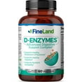 thumbnail image 6 of Fineland Vitamins D-ENZYMES Digestive Enzymes for Bloating, Gas, Indigestion, Vegan, Gluten-Free, 60 Count, 6 of 6