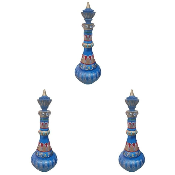 I Dream Of Jeannie Jeannie Bottle Resin Decoration 3PCS,I Dream Of Jeannie Bottle From Della Second Season MIRRORED Purple Bottle!Pagoda Spirit Bottle Decoration
