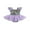 Purple, variant on Baby Girls Romper Dress Fly Sleeve Mermaid Scale Print Tulle Tutu Bodysuit Summer Clothes
