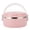 Pink, variant on Brrnoo Stainless Steel Thermal Lunch Box Stackable Insulated Box Round Sealed Food Containers Pink