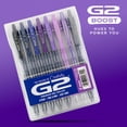 thumbnail image 2 of Pilot, bolígrafos de gel G2 Premium, paquete G2 Boost Purples, The Colors of Creativity, paquete de 8, punta fina de 0,7 mm, surtidos, 2 of 7