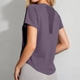thumbnail image 2 of BOOMNY Women's Short Sleeve Workout Tshirts Crew Neck Breathable Yoga Tshirts Summer Athletic Tee Tops for Women, 2 of 5