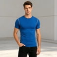 thumbnail image 4 of Men's T Shirts Short Sleeve Crew Neck Tshirts Mens Sun Protection Swim Shirts for Men, 4 of 4