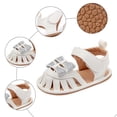 thumbnail image 6 of Tigivemen Closed Toe Sandals for Infant Baby Girls Fashion Bowknot Summer Shoes with Soft Soles White Size 5, 6 of 6