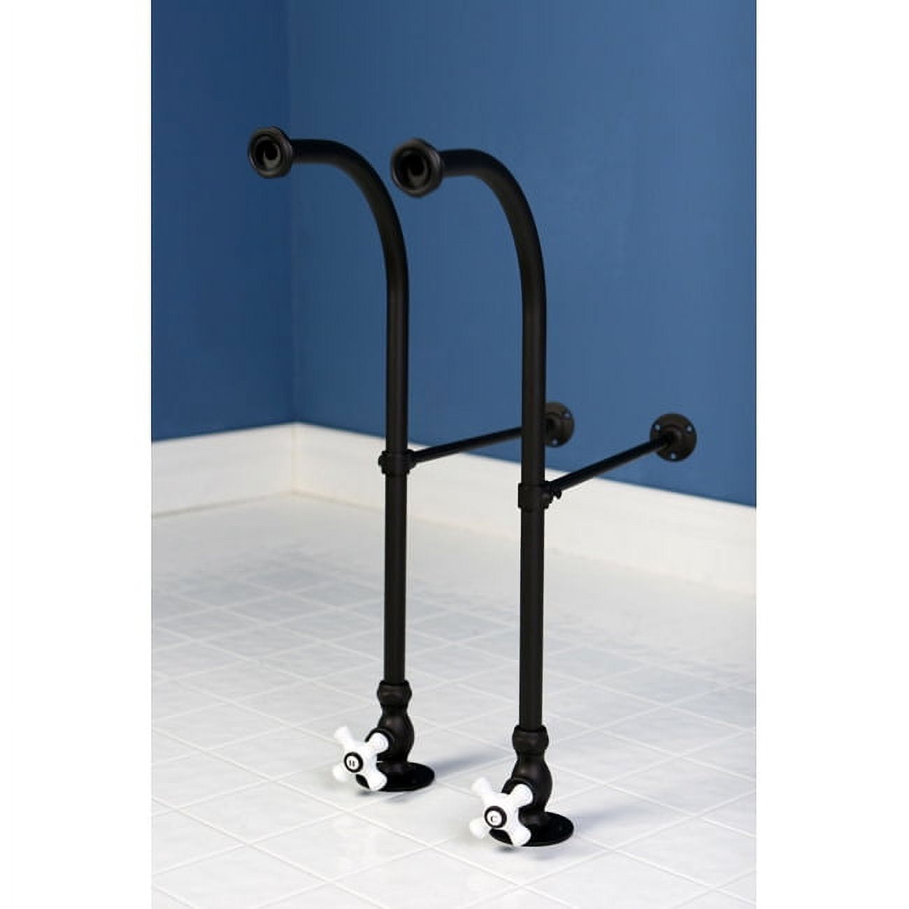 Kingston Brass CC451CX Rigid Freestand No MountSupplies with Stops, Polished Chrome