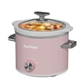 thumbnail image 4 of 2QT Small Slow Cooker with Removable Ceramic Pot, 3 Heating Settings, Dishwasher-Safe Glass Lid, Pink, 4 of 10