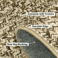 thumbnail image 2 of COZONY 9*12ft Washable Runner Rug w/ TPR Backing, Soft Low-Pile Carpet for Kitchen & Bathroom,Beige, 2 of 11