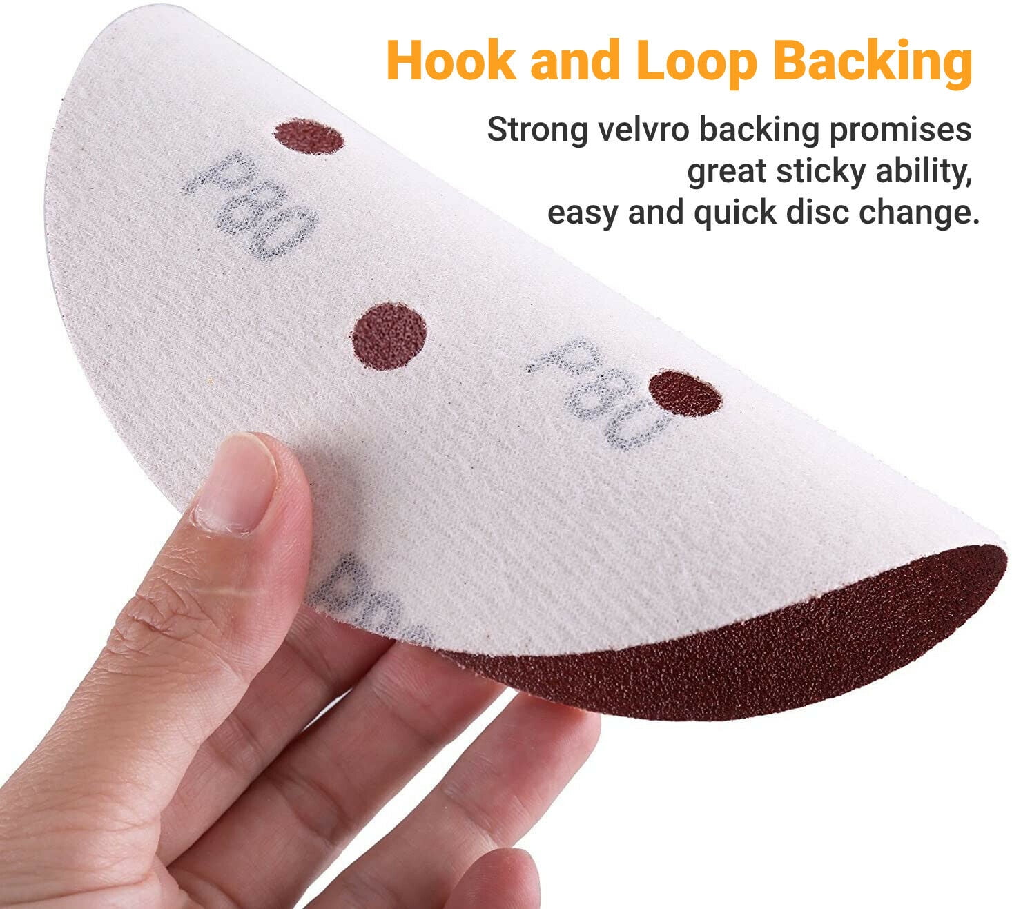 S SATC 100x 6 inch Hook Loop Sanding Discs 60 80 120 180 240 Grit Orbital Sander Paper