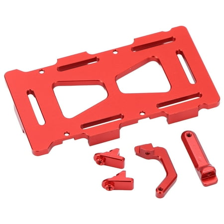 

RC Battery Bracket Lightweight RC Battery Fixing Plate Cool Practical For AXI00002 For AXI90081 Red