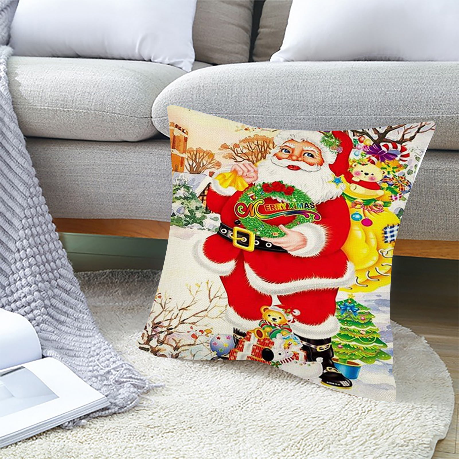 Christmas Pillowcases, Christmas Decorations Christmas Pillows Winter  Holiday Throw Pillows Christmas Farmhouse Sofa Decoration,pillow Inserts  Not Included - Temu