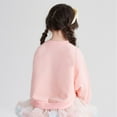 thumbnail image 3 of Toddler Girls Casual Fleece Sweatshirts Cute Fall Winter Clothes Elephant Shirts Size 7 239, 3 of 7