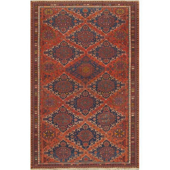Pasargad Home Antique Sumak Collection Rust Lamb's Wool Area Rug-10' 4" X 16' 4"