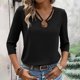 thumbnail image 1 of mfyjkho Tops Para Salir Para Mujer, Camisas De Manga 3/4 Para Mujer, Blusas Casuales De Verano, Blusas De Moda, Camisetas Lindas, Conjuntos, Ropa Tops Para Hacer Ejercicio S, 1 of 6