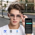 thumbnail image 2 of 2026 Upgraded AI Smart Glasses: ChatGPT, Real-Time Translation (164 Languages), Photochromic Lenses, Music & Hands-Free Calling, 2 of 13