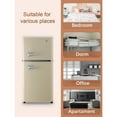 thumbnail image 4 of Mini Refrigerator with Freezer 3.5 Cu. Ft - 2 Doors, Adjustable Thermostat & Removable Shelves, 4 of 13