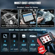 ancel fx8000 السيارات obd2 رمز الماسح الضوئي السيارة جميع النظام زيت epb abs أداة المسح التشخيصي