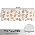 thumbnail image 5 of Kitchen Rugs Sets Of 2,White Christmas Gingerbread Man Pattern Anti Fatigue Kitchen Mat Rugs Non Slip Washable,Decorative Kitchen Floor Mats for Kitchen,Sink,Laundry,17"X47", 5 of 5