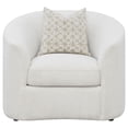 thumbnail image 3 of Rainn Boucle Upholstered Sloped Arm Accent Chair Latte, 3 of 12