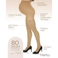 thumbnail image 3 of MeMoi Women's Maternity Opaque 80-Denier Tummy-Support Comfort Tights, L-XL, Cork, 3 of 9