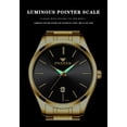 thumbnail image 3 of Men's Mesh Strap Quartz Student Watch, Ultra-Thin, Waterproof, with Night Light Function, Simple Style, 3 of 8