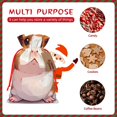 thumbnail image 7 of Fuzoiu Cartoon Guinea Pig Print Christmas Gift Bag,Burlap Gift Bag with Drawstring Closure & Hang Tag,Perfect for Holidays, Birthdays, and Special Occasions-Small, 7 of 7