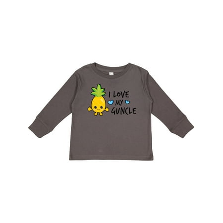 

Inktastic I Love My Guncle with Pineapple Gift Toddler Boy Girl Long Sleeve T-Shirt