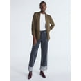 thumbnail image 2 of Scoop Women's and Women’s Plus Ultimate ScubaKnit Relaxed Blazer with Scrunch Sleeves, Sizes XS-4X, 2 of 4