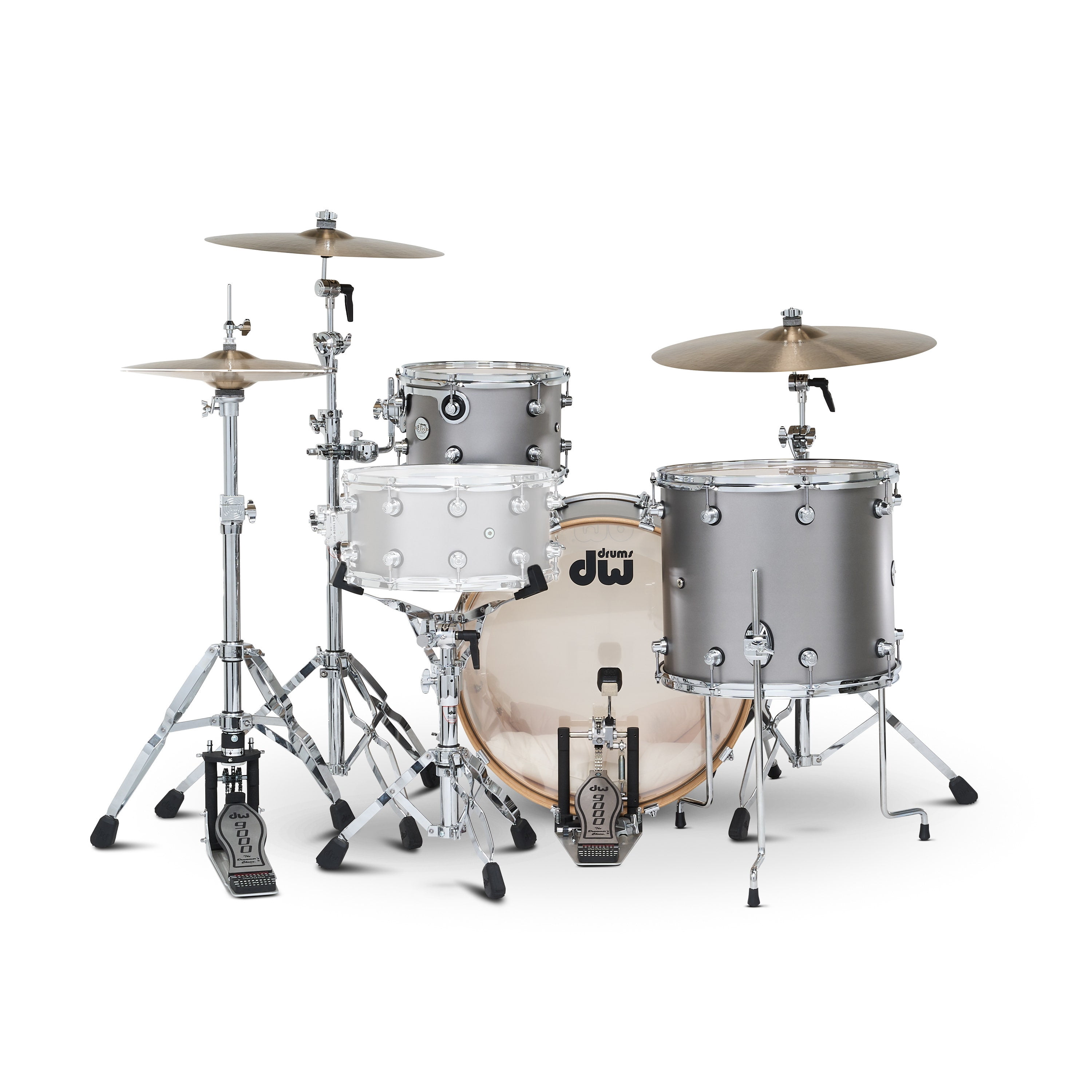 DW Design Series 3-Piece Shell Pack - Titanium Satin Lacquer