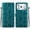 Green, variant on Case for Apple iPhone 17e / 16e 6.1" Embossed Wallet, PU Leather Flip Folio Cover With Card Slots, Magnetic Closure, Kickstand, Wristband,Shockproof Protective Phone Case,Brown,For iPhone 17e / 16e