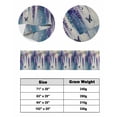 thumbnail image 6 of Xipuska Flower Butterfly Bed Runners for King Size Bed, Decorative Bed Throws for Foot of Bed, Blue Purple Spring Oil Painting Floral Bed Runner Sofa Throw Bedding Scarf Slipcover for Bedroom, 6 of 6