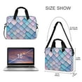 thumbnail image 3 of FORMRS 16" Laptop Sleeve Bag Carrying Case with Handle Travel Shoulder Briefcase, Purple Art Pattern, 3 of 8