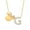 G, variant on Minnie Mouse Sterling Silver Gold Plated Cubic Zirconia Initial Pendant Necklace, 18" - Letter F