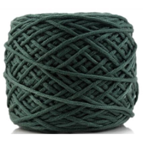 Namzi Thick Crochet Yarn, 16 Share Chunky Yarn (dark green) - 1 roll High Quality Soft Cotton Yarn for Crocheting, Knitting, DIY Craft Projects (Scarves, Hats, Blankets)