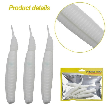 5Pcs 10Cm/7G Soft Lure Worm Carp Fishing Lure Swimbait Artificial Bait 1#