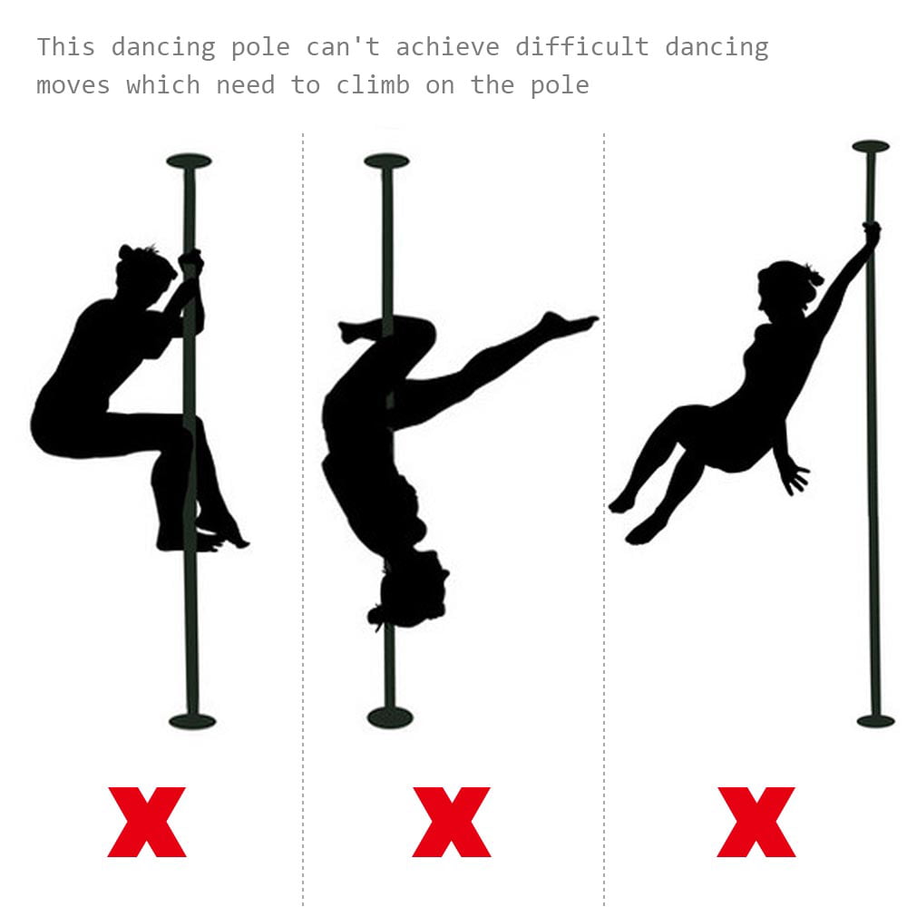 Portable Non Dance Pole Full Kit Package Exercise Club Party Weight Loss Fitness 50mm with Bag US Delivery