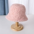 thumbnail image 2 of Winter Bucket Hat for Women Warm Hats Solid Color Sunshade Soft Faux Fur Fisherman Cap, 2 of 8