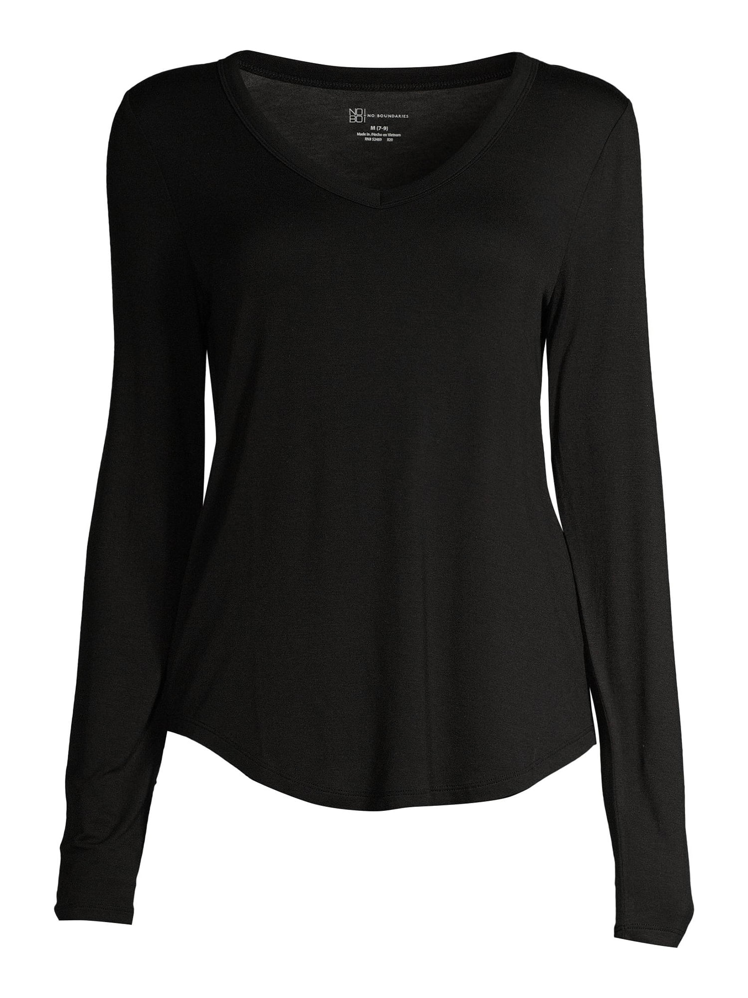 No Boundaries Juniors' V-Neck Tee