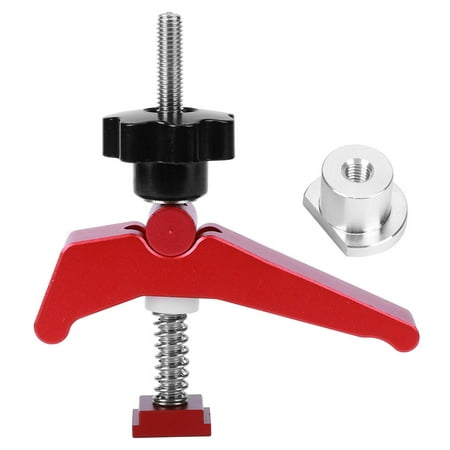 

Haofy T-Track Hold Down Clamp Ergonomic Design Quick Acting Woodworking Slot Limiter Aluminum Alloy Woodworking Clamping Tool For Wood Furniture Wood Craft