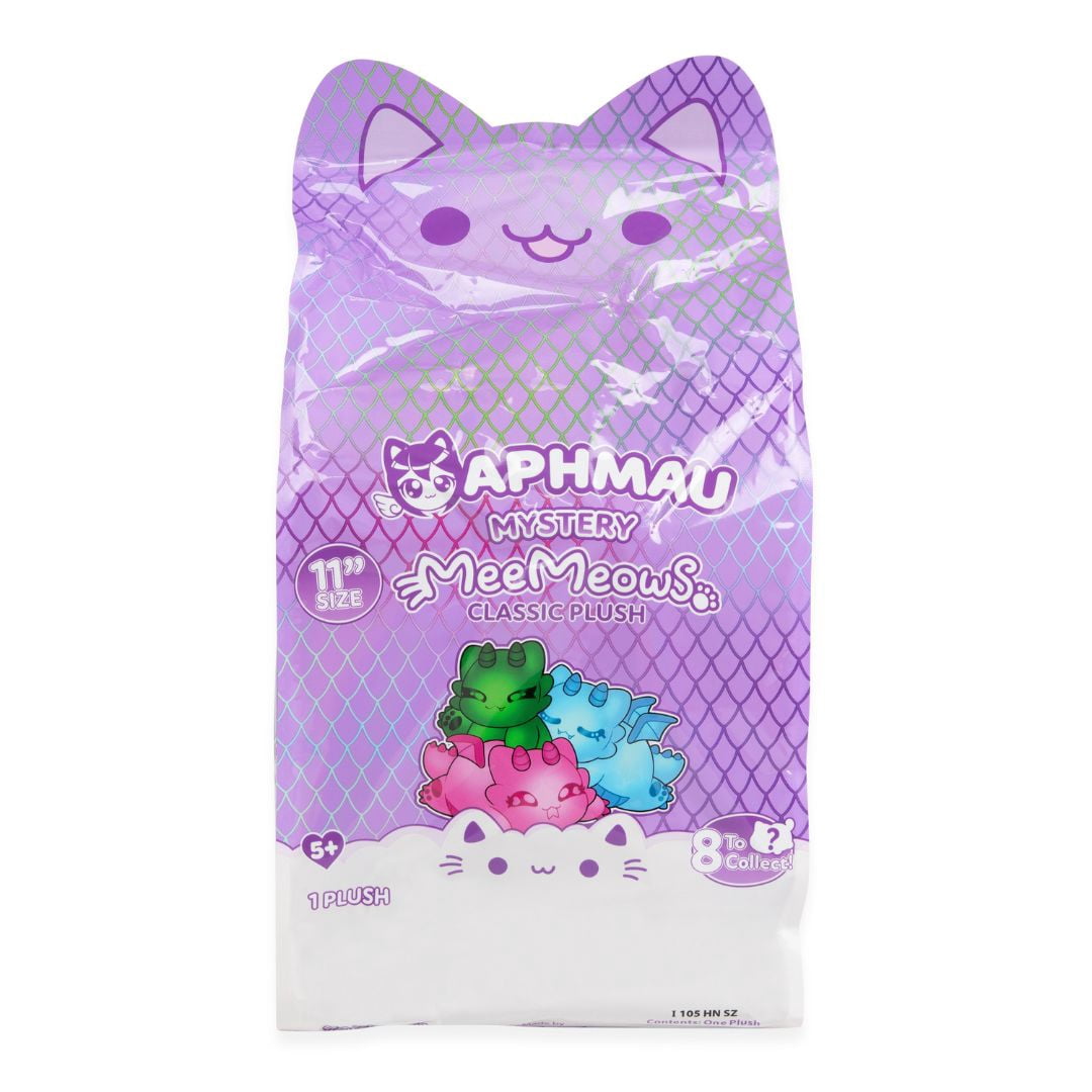 Aphmau MeeMeows 11” Classic Mystery Plush Toy, Dragon, YouTube Gaming Channel, Plush Mystery Box, Blind Box, 1 of 8 Possible Dragon MeeMeows, Official Merch