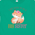 thumbnail image 4 of Inktastic I Am Going to Be a Big Sister - Floral Fox Girls Toddler T-Shirt, 4 of 5