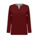 thumbnail image 5 of Camisa de Manga Larga de Ajuste Seco de los Hombres Color Sólido Pullover con Cuello en V para los Hombres, Suelto Ligero Top Transpirable para Deportes, 5 of 7