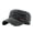 Black, variant on Cotton Twill Flat Top Peaked Hat Army Military Cadet Cap Baseball Cap Breathable Retro Adjustable Sun Hats for Men and Women