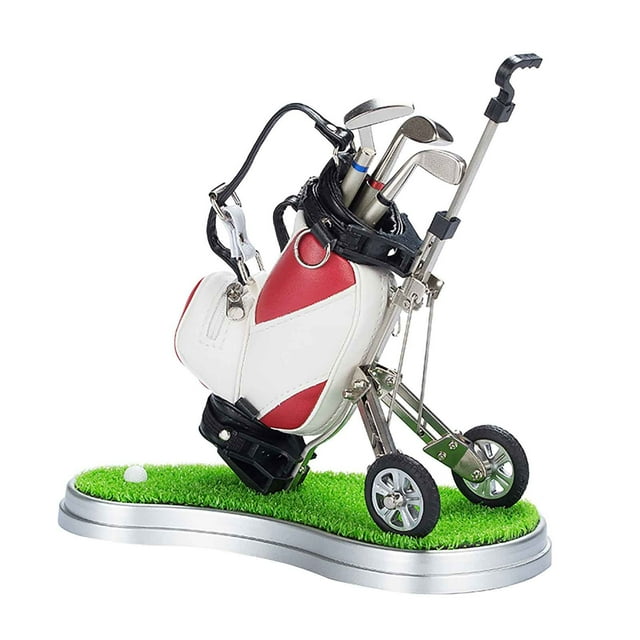 Small Christmas Gift Bags with Handles Golf Bag Pen Holder Creative Gift Office Decoration Modern Decoration Ballpoint Pen Plastic Gift Bags with Handles Small Gift Bags with Handles