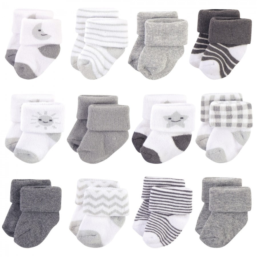 Newborn Toddler Unisex Baby New Simple Design Warm Sock Three Colors Three Pairs