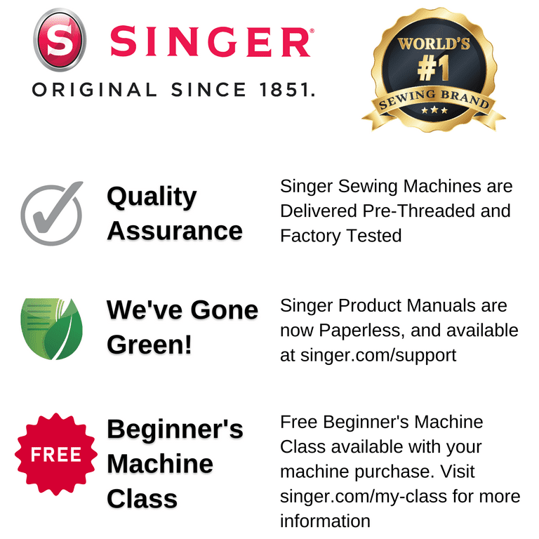 SINGER® Heavy Duty 44S Mechanical Sewing Machine and SINGER® Sew  Essentials™ Sewing Kit Bundle 