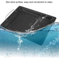 thumbnail image 3 of BBQ Pan Grill Plate Food Grade Stainless Steel Rust Resistant Frying Pan Non Sticky Grill Plate Portable Griddle Griddle, 3 of 5